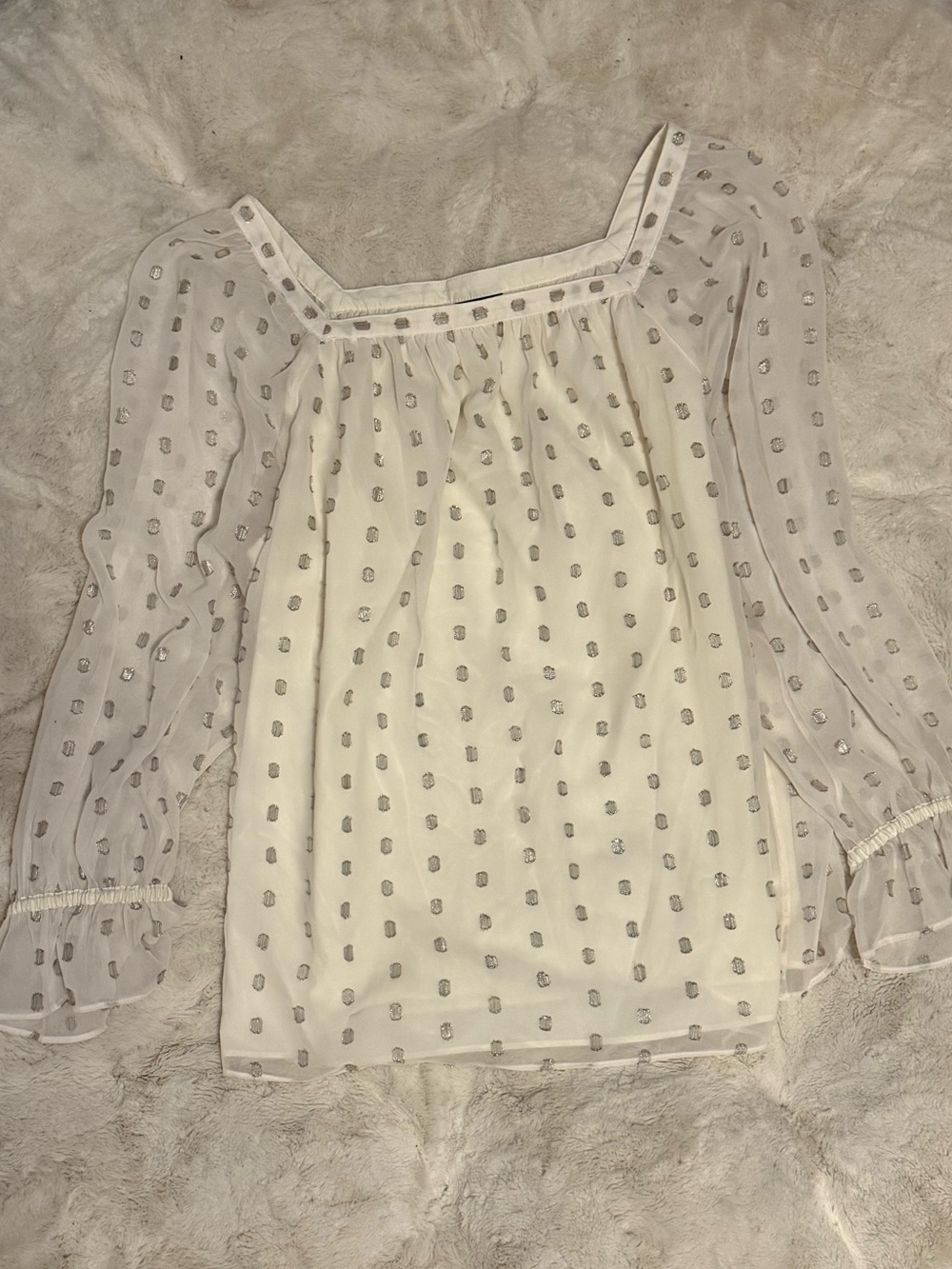 Y2K Square Neck Blouse